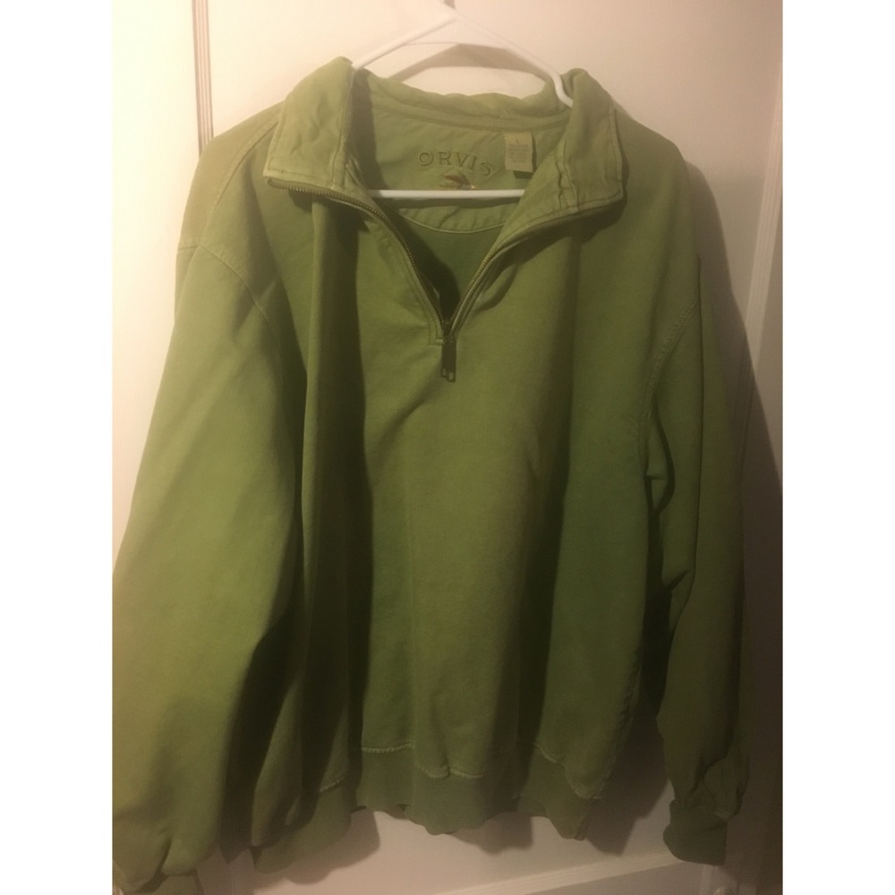 Green Orvis Men’s Pullover // L